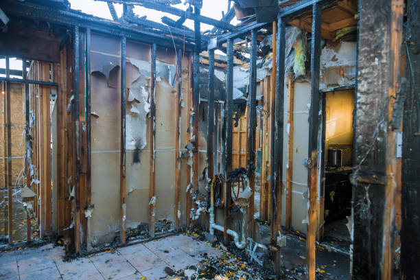 Professional Soot Cleanup technician working in Big Bear City, CA